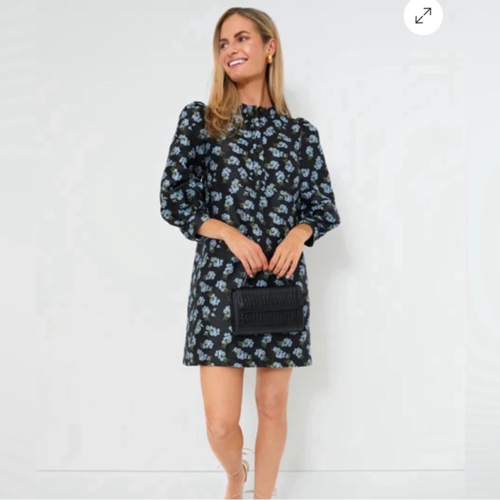 Tuckernuck Pomander Place Black Heirloom Jacquard Samantha Dress